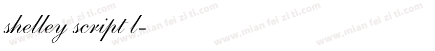 shelley script l字体转换